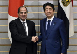 السيسي يلتقى رئيس وزراء اليابان على هامش قمة العشرين بالصين