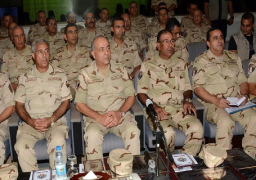 بالصور… الفريق محمود حجازى يشهد إحدى مراحل المشروع التكتيكى “باسل 9”