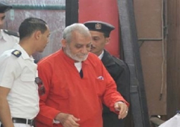 تأجيل محاكمة بديع و738 متهماً فى فض رابعة لـ 8 أكتوبر المقبل