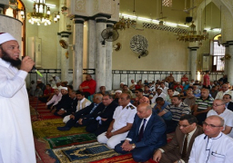 خطبة عيد الاضحى في مطروح تركز على ان الاسلام دين الامن والامان