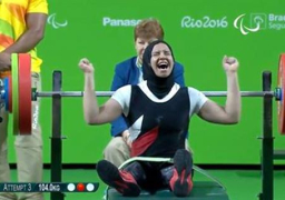 رحاب أحمد تحصد الميدالية الفضية في منافسات رفع الأثقال بدورة الألعاب البارالمبية