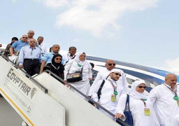 عودة بعثة الحج للقوات المسلحة من الأراضى المقدسة متضمنة اسر الشهداء والمصابين