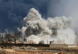 قصف جوى على مستشفى كبير فى حلب