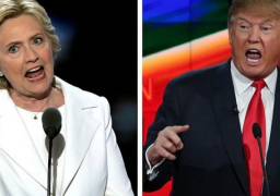 كلينتون تتقدم على ترامب بأربع نقاط مئوية قبل ساعات من اول مناظرة بينهما