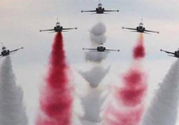 كوريا الشمالية تشهد عرضا جويا لليوم الثاني على التوالي