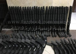 بالصور..الداخلية تضبط شحنات أسلحة قبل تهريبها لجماعات الارهاب فى سيناء