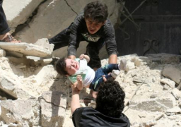 أطفال قتلى و مصابون بقصف مدفعي مكثف على حلب