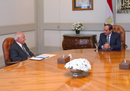 “السيسي” يبحث مع فاروق الباز أفضل المناطق التي يمكن استصلاحها واستغلال المياه الجوفية وتطوير التعليم في مصر