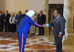 السيسي يكرم أبطال دورات الألعاب الأوليمبية والبارالمبية والعسكرية