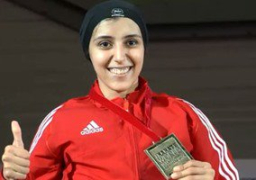 جيانا فاروق تحقق أول ذهبية للكاراتيه فى بطولة العالم