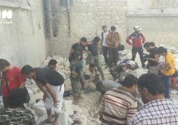 مقتل ثلاثة أشخاص على الأقل خلال قصف طائرات حربية لمستشفى في حلب