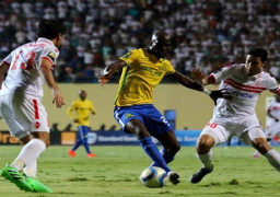 نقل مباراة الزمالك وصن داونز بعد غد الاحد على البث الأرضى بالتليفزيون المصري