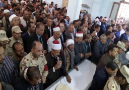 آلاف من أهالي سمسطا يُودعون شهيد الواجب بسيناء