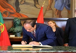 الرئيس السيسي يأمل في تعزيز التعاون البرلمانى بين البرتغال ومصر