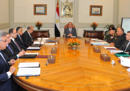 السيسى يعقد اجتماعا مع رئيس الوزراء ومحافظ البنك المركزي وعدد من الوزراء لمناقشة عدة موضوعات
