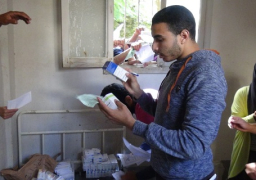 القافلة الطبية والبيطرية الثالثة تتوجه لقرية البيهو بمركز سمالوط لأداء واجبها التطوعى