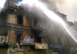 التضامن تجري حصرا لخسائر حريق الفجالة لتقدير التعويضات