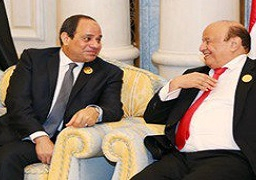 عبد ربه منصور يؤكد للسيسى تقديره لموقف مصر الداعم لحكومة اليمن