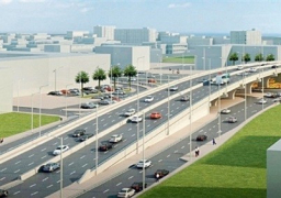 توقف حركة المرور أعلى محور المشير طنطاوى بسبب حادث تصادم سيارتين