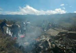 مصرع 13 شخصا فى تحطم طائرة تابعة لسلاح الجو الإندونيسى فى بابوا