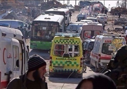 إجلاء الدفعة الثالثة من المدنيين والجرحى من أحياء مدينة حلب إلى ريفها الغربي