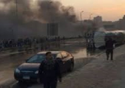 الدفع بـ5 سيارات لشفط السولار المتسبب في حادث كوبري مسطرد