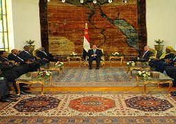 الرئيس يستقبل وزراء المياه والري لعدد من دول حوض النيل