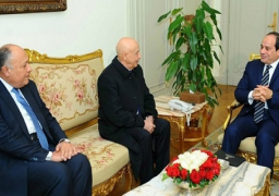 السيسى يستقبل رئيس مجلس النواب الليبى ويؤكد دعم مصر لسيادة ليبيا ووحدة اراضيها