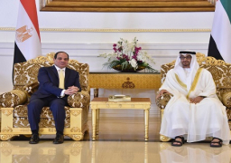 السيسي وبن زايد يبحثان تعزيز التعاون الثنائي بين مصر والامارات