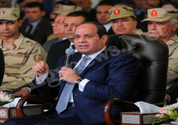 بالصور .. الرئيس يفتتح عدد من المشروعات القومية فى مجالات الطرق والاسكان والمياه