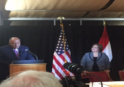 بالصور..شكري يشهد تسلم 4 قطع أثرية بسفارة مصر بواشنطن