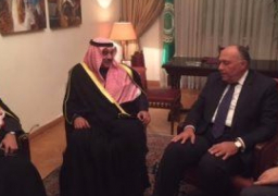 سامح شكرى يبحث مع وزير خارجية الكويت الأوضاع فى سوريا واليمن وليبيا