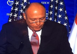 شكرى أمام منتدى السابان : مصر تدعم التغيير المنظم الذى يحافظ على سلامة مؤسسات الدولة