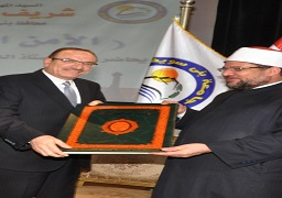 محافظ بني سويف ووزير الأوقاف فى ندوة ” الأمن الفكري وتصحيح المفاهيم”