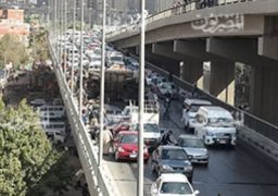 توقف حركة المرور أعلى محور صفط اللبن بسبب حادث مرورى