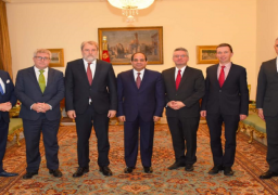 الرئيس يبحث مع وفد البرلمان الأوروبي سبل تعزيز التعاون بينهما