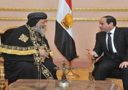 الرئيس يبعث ببرقية تهنئة للبابا تواضروس بمناسبة عيد الميلاد