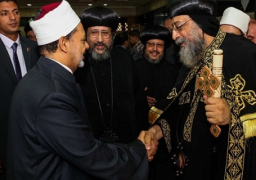 الطيب يقدم التهنئة للبابا تواضروس بعيد الميلاد