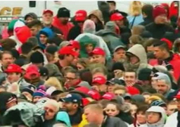 بالصور..مئات الآلاف من الامريكيين يتدفقون على الكونجرس لحضور تنصيب ترامب