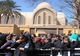 تشييع جنازة لوريس نجيب الضحية الـ28 لحادث الكنيسة البطرسية