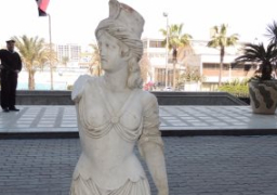 العثور على التمثال المسروق من حدائق أنطونيادس بالإسكندرية