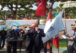 بالصور.. افتتاح جدارية ثقافية عن الحضارتين المصرية المكسيكية