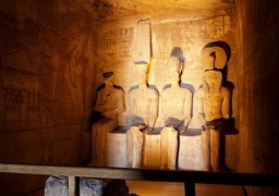 تعامد الشمس على معبد رمسيس الثانى بأبو سمبل في أسوان