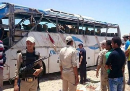 خروج مصابى حادث أتوبيس الزعفرانة من المستشفى بعد تلقى العلاج اللازم