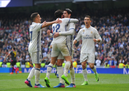 ريال مدريد ينفرد بصدارة الدورى الإسبانى بعد الفوز على إسبانيول بثنائية موراتا وبيل