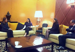 سحر نصر تلتقى بكارما اجمكى وهزار كركلا وسفير مصر لدى بيروت