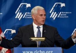 نائب الرئيس الأمريكي يؤكد دعم بلاده لمفاوضات مباشرة بين الفلسطينيين والإسرائيليين