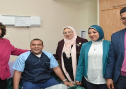 وفد برلمانى يزور مصابى العمليات الإرهابية بالمجمع الطبى بالمعادى