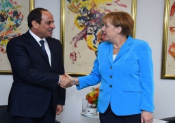 السيسى وميركل يجريان غدا مباحثات بالاتحادية