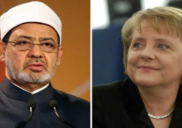 المستشارة الألمانية تلتقي بالطيب بمشيخة الأزهر